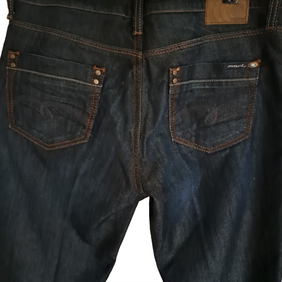 Mavi Womens Jeans 32Wx36L Mid Rise Classic Boot Cut Stretch Dark Blue Molly - Picture 5 of 11
